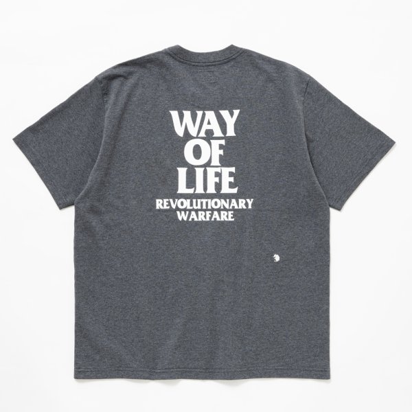 画像2: RATS/SCRIPT LOGO WAY OF LIFE TEE（CHARCOAL）［プリントT-24秋冬］