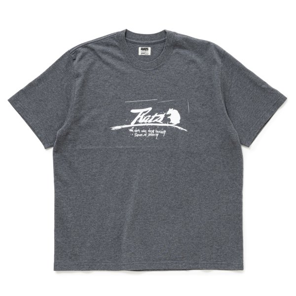 画像1: RATS/SCRIPT LOGO WAY OF LIFE TEE（CHARCOAL）［プリントT-24秋冬］