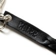 画像5: CALEE/STUDS & KNITTING LEATHER LONG KEY RING（BLACK）［レザーロングキーリング-24秋冬］ (5)