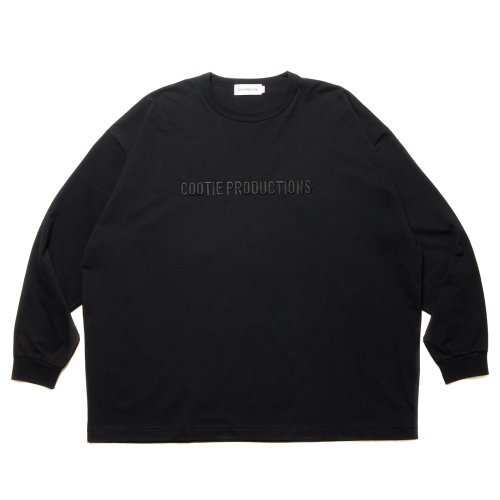 他の写真1: COOTIE PRODUCTIONS/Oversized L/S Tee（Embroidery）（Black）［オーバーサイズ刺繍長袖T-24秋冬］