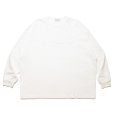 画像1: COOTIE PRODUCTIONS/Oversized L/S Tee（Embroidery）（White）［オーバーサイズ刺繍長袖T-24秋冬］ (1)