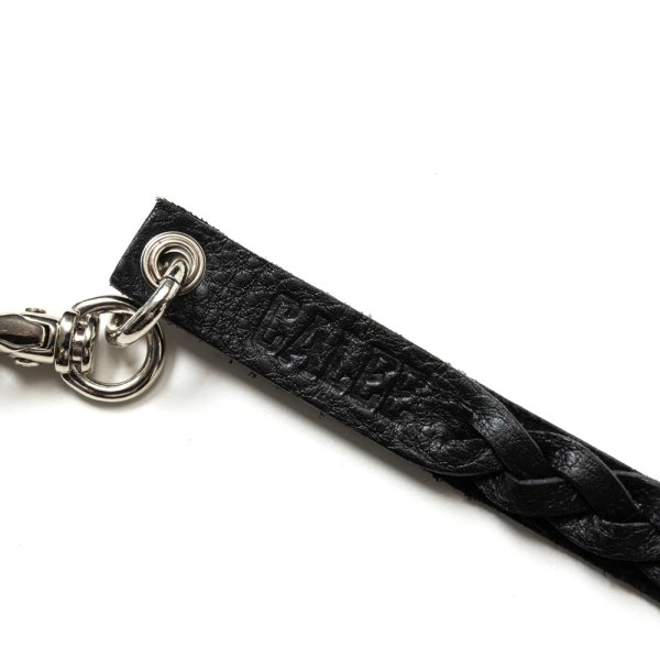 画像5: CALEE/STUDS & KNITTING LEATHER SMART PHONE STRAP（BLACK）［レザースマホストラップ-24秋冬］