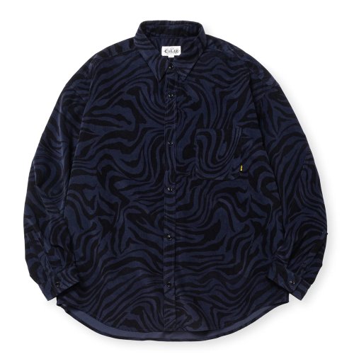 他の写真1: CALEE/ZEBRA PATTERN CORDUROY OVER SH（NAVY）［ゼブラコーデュロイオーバーシャツ-24秋冬］