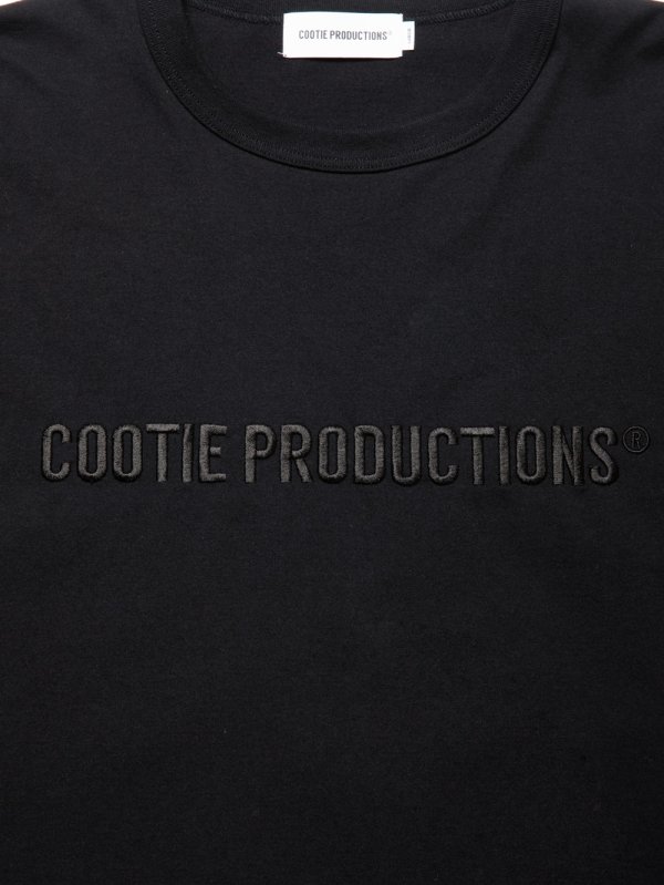 画像2: COOTIE PRODUCTIONS/Oversized L/S Tee（Embroidery）（Black）［オーバーサイズ刺繍長袖T-24秋冬］