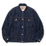 CALEE/VINTAGE REPRODUCT 3RD TYPE DENIM JACKET ＜OW＞（INDIGO BLUE）［3rdタイプデニムJKT-24秋冬］