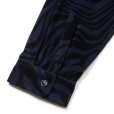 画像5: CALEE/ZEBRA PATTERN CORDUROY OVER SH（NAVY）［ゼブラコーデュロイオーバーシャツ-24秋冬］