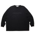 画像1: COOTIE PRODUCTIONS/Oversized L/S Tee（Embroidery）（Black）［オーバーサイズ刺繍長袖T-24秋冬］ (1)