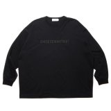 COOTIE PRODUCTIONS/Oversized L/S Tee（Embroidery）（Black）［オーバーサイズ刺繍長袖T-24秋冬］