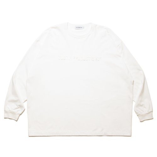 他の写真1: COOTIE PRODUCTIONS/Oversized L/S Tee（Embroidery）（White）［オーバーサイズ刺繍長袖T-24秋冬］