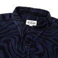 画像3: CALEE/ZEBRA PATTERN CORDUROY OVER SH（NAVY）［ゼブラコーデュロイオーバーシャツ-24秋冬］