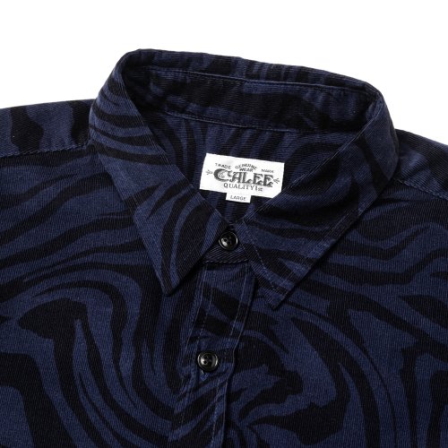 他の写真3: CALEE/ZEBRA PATTERN CORDUROY OVER SH（NAVY）［ゼブラコーデュロイオーバーシャツ-24秋冬］