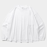 TIGHTBOOTH/STRAIGHT UP L/S T-SHIRT（White）［プリント長袖ポケT-24秋冬］