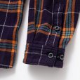 画像7: RATS/COTTON FLANNEL NAVY CHECK SHIRT（NAVY CHECK）［フランネルチェックシャツ-24秋冬］