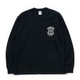 画像1: RATS/EMBLEM LOGO L/S TEE（BLACK）［プリント長袖T-24秋冬］ (1)