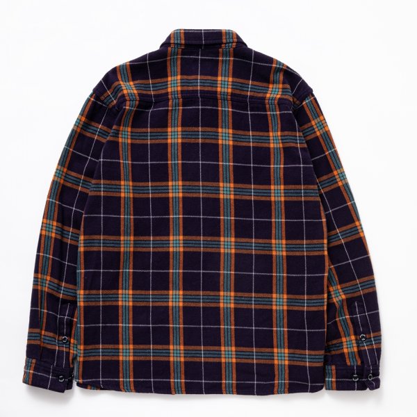 画像2: RATS/COTTON FLANNEL NAVY CHECK SHIRT（NAVY CHECK）［フランネルチェックシャツ-24秋冬］