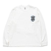 RATS/EMBLEM LOGO L/S TEE（WHITE）［プリント長袖T-24秋冬］