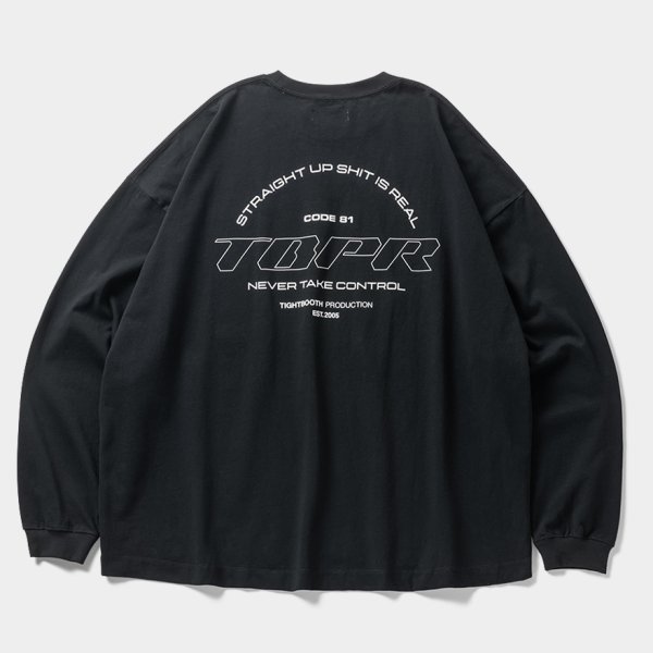 画像2: TIGHTBOOTH/STRAIGHT UP L/S T-SHIRT（Black）［プリント長袖ポケT-24秋冬］