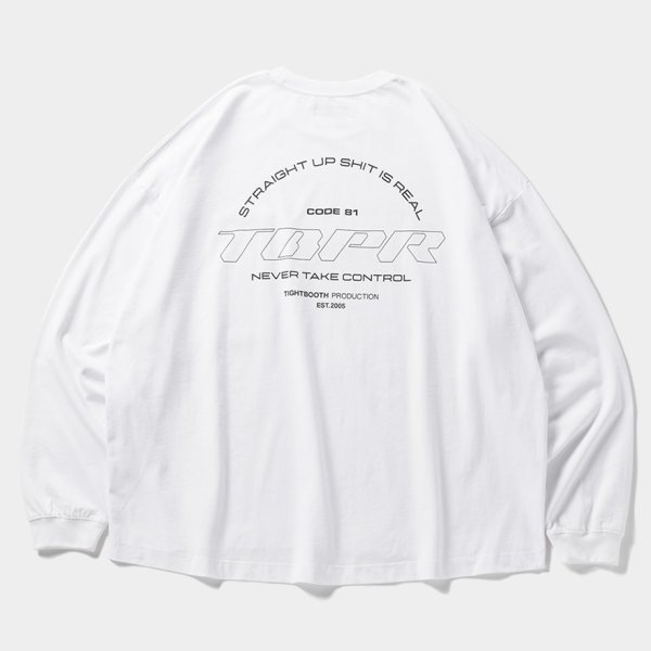 画像2: TIGHTBOOTH/STRAIGHT UP L/S T-SHIRT（White）［プリント長袖ポケT-24秋冬］