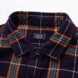 画像3: RATS/COTTON FLANNEL NAVY CHECK SHIRT（NAVY CHECK）［フランネルチェックシャツ-24秋冬］