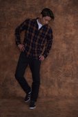 画像8: RATS/COTTON FLANNEL NAVY CHECK SHIRT（NAVY CHECK）［フランネルチェックシャツ-24秋冬］