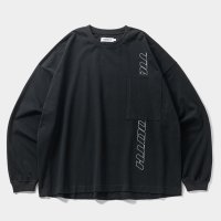 TIGHTBOOTH/STRAIGHT UP L/S T-SHIRT（Black）［プリント長袖ポケT-24秋冬］