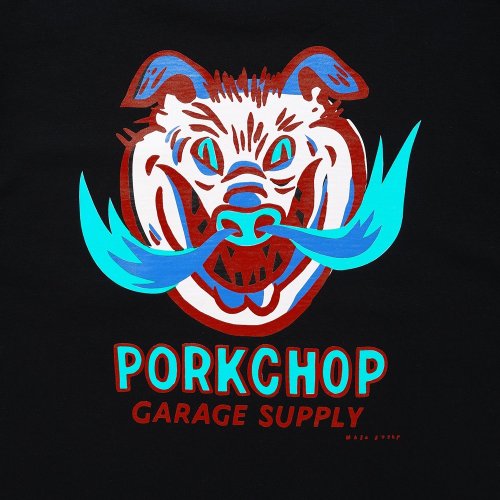 他の写真3: PORKCHOP/MASA SCULP POCKET TEE A（BLACK）［プリントポケT-24秋冬］