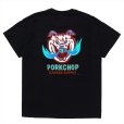 画像1: PORKCHOP/MASA SCULP POCKET TEE A（BLACK）［プリントポケT-24秋冬］ (1)