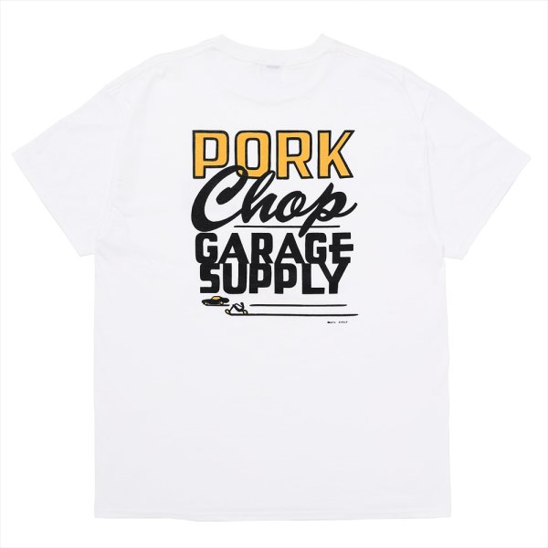 画像1: PORKCHOP/MASA SCULP TEE B（WHITE）［プリントT-24秋冬］