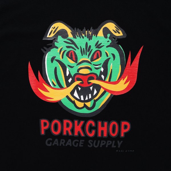 画像3: PORKCHOP/MASA SCULP L/S TEE A（BLACK）［プリント長袖T-24秋冬］