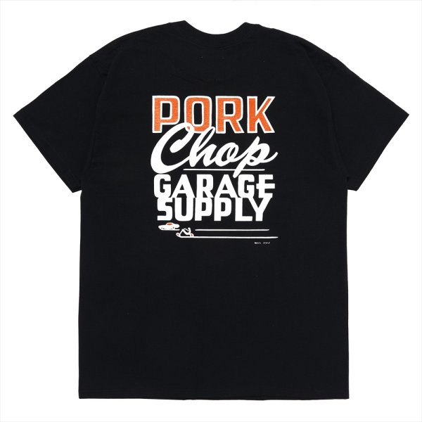 画像1: PORKCHOP/MASA SCULP TEE B（BLACK）［プリントT-24秋冬］