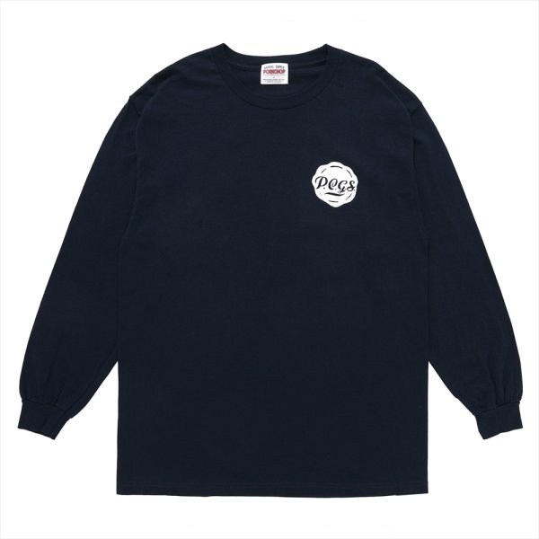 画像2: PORKCHOP/MASA SCULP L/S TEE C（NAVY）［プリント長袖T-24秋冬］