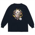 画像1: PORKCHOP/MASA SCULP L/S TEE C（NAVY）［プリント長袖T-24秋冬］ (1)