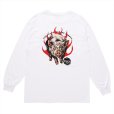 画像1: PORKCHOP/MASA SCULP L/S TEE C（WHITE）［プリント長袖T-24秋冬］ (1)