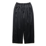 COOTIE PRODUCTIONS/Polyester Twill 2 Tuck Track Pants（Black）［2タックトラックパンツ-24秋冬］