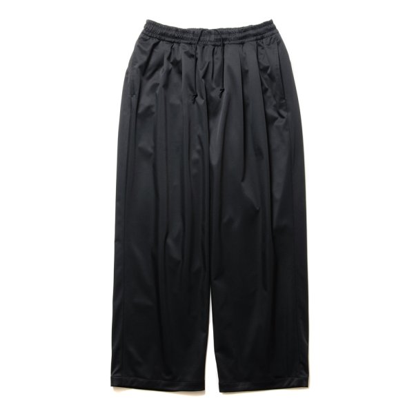 画像1: COOTIE PRODUCTIONS/Polyester Twill 2 Tuck Track Pants（Black）［2タックトラックパンツ-24秋冬］