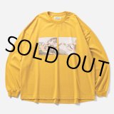 TIGHTBOOTH/PASS THE PIE L/S T-SHIRT（Mustard）［プリント長袖T-24秋冬］