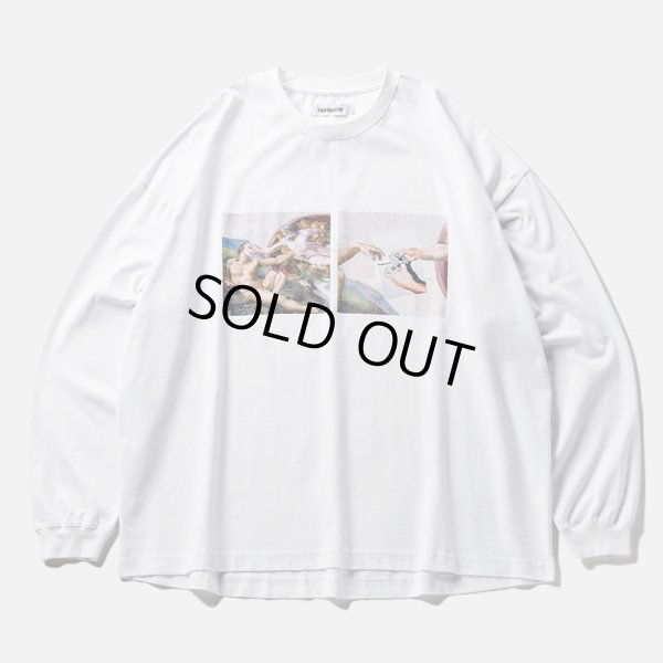 画像1: TIGHTBOOTH/PASS THE PIE L/S T-SHIRT（White）［プリント長袖T-24秋冬］