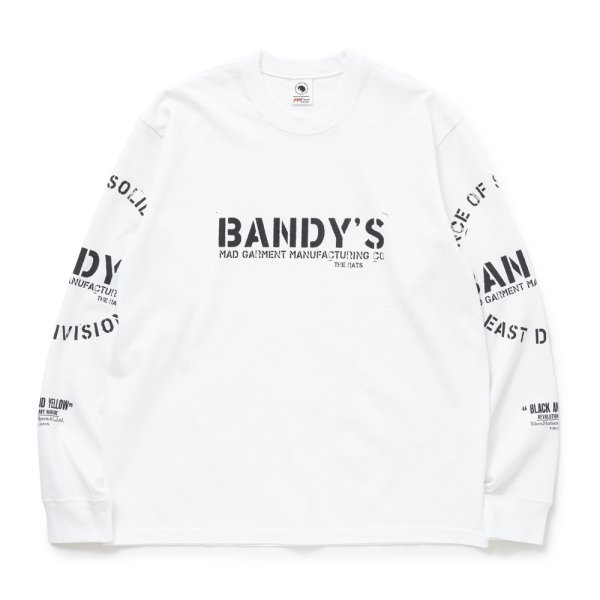 画像1: RATS/STAMP LOGO L/S TEE（WHITE）［プリント長袖T-24秋冬］