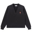 画像1: BlackEyePatch/SMALL HWC SWEAT CARDIGAN（BLACK） (1)