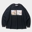 画像1: TIGHTBOOTH/PASS THE PIE L/S T-SHIRT（Black）［プリント長袖T-24秋冬］ (1)