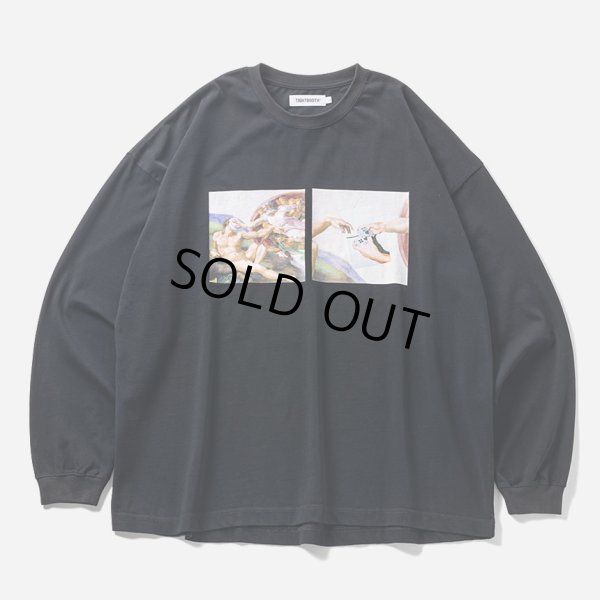 画像1: TIGHTBOOTH/PASS THE PIE L/S T-SHIRT（Black）［プリント長袖T-24秋冬］