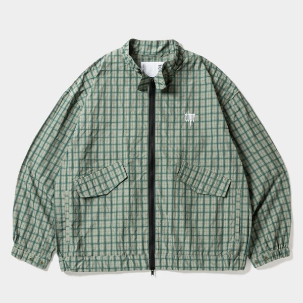 画像1: TIGHTBOOTH/PLAID LIGHT SWING TOP（Green）［ライトスウィングトップ-24秋冬］