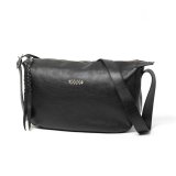 CALEE/STUDS LEATHER SHOULDER BAG ＜LARGE＞（BLACK）［スタッズレザーショルダーバッグ"ラージ"-24秋冬］