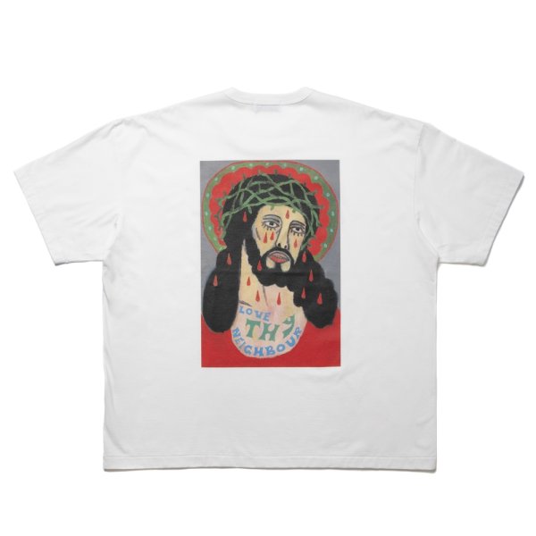 画像1: COOTIE PRODUCTIONS/Print S/S Tee（LOVE THY NEIGHBOUR）（White）［プリントT-24秋冬］