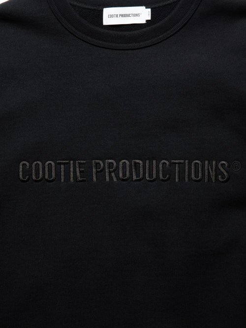 他の写真2: COOTIE PRODUCTIONS/Open End Yarn Sweat Crew（Embroidery）（Black）［スウェットクルー-24秋冬］