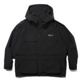 COOTIE PRODUCTIONS/T/C Weather Hooded Shell Jacket（Black）［T/CウェザーフーデッドシェルJKT-24秋冬］