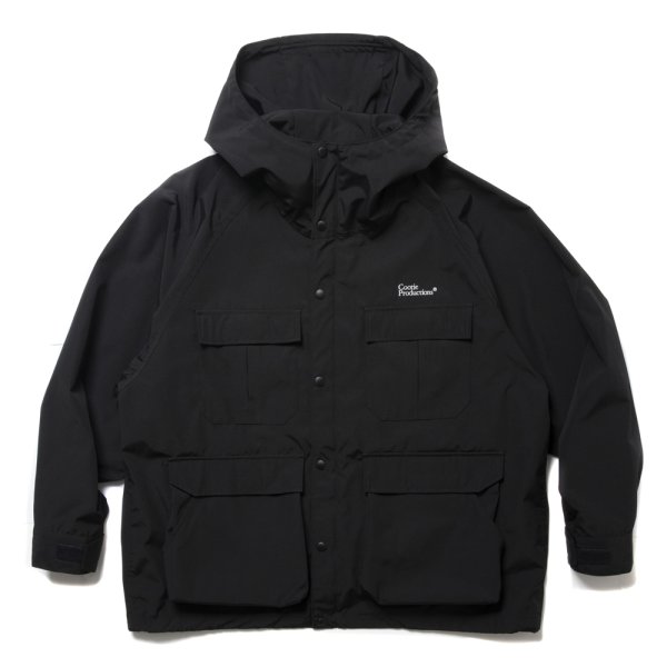 画像1: COOTIE PRODUCTIONS/T/C Weather Hooded Shell Jacket（Black）［T/CウェザーフーデッドシェルJKT-24秋冬］