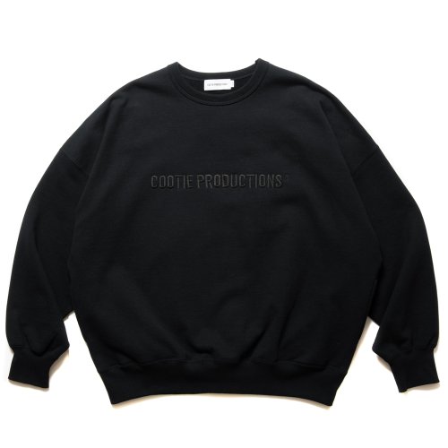 他の写真1: COOTIE PRODUCTIONS/Open End Yarn Sweat Crew（Embroidery）（Black）［スウェットクルー-24秋冬］