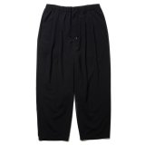 COOTIE PRODUCTIONS/PLAIN T/W 2 Tuck Easy Pants（Black）［プレーンT/Wツータックイージーパンツ-24秋冬］