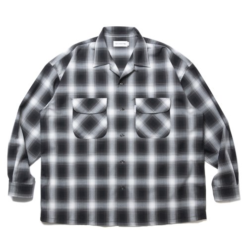 他の写真1: COOTIE PRODUCTIONS/CHECK T/W Open Collar L/S Shirt（Ombre Check）［チェックT/Wオープンカラーシャツ-24秋冬］